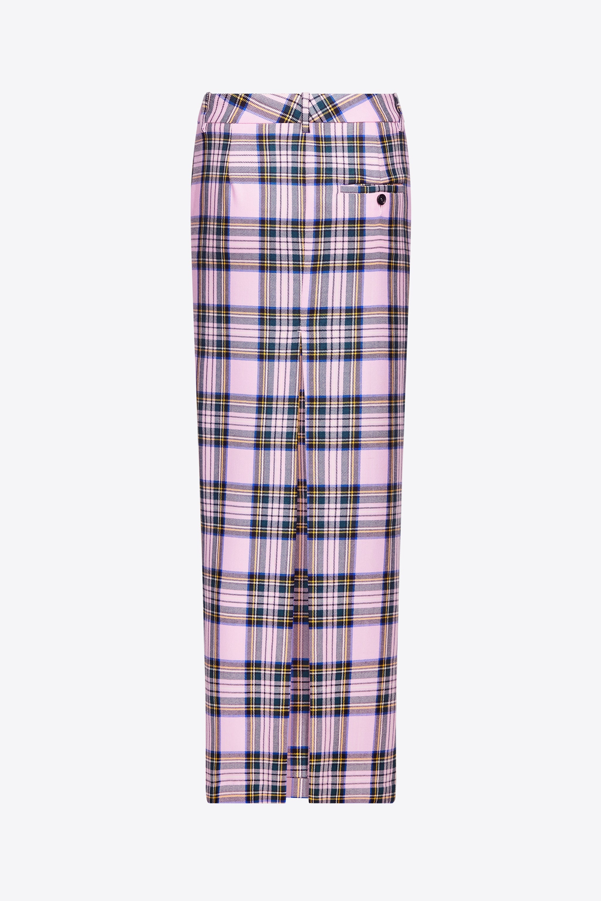 CHECKED MIDI SKIRT - 2