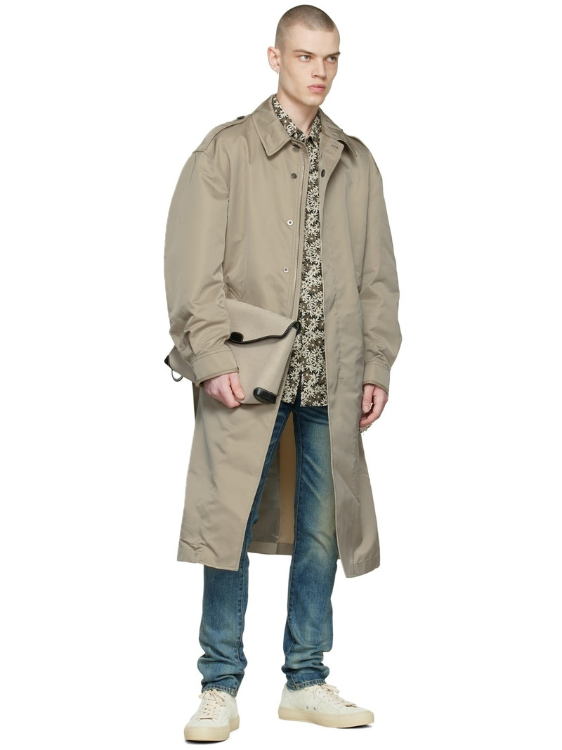 TOM FORD Beige Polyester Trench Coat outlook