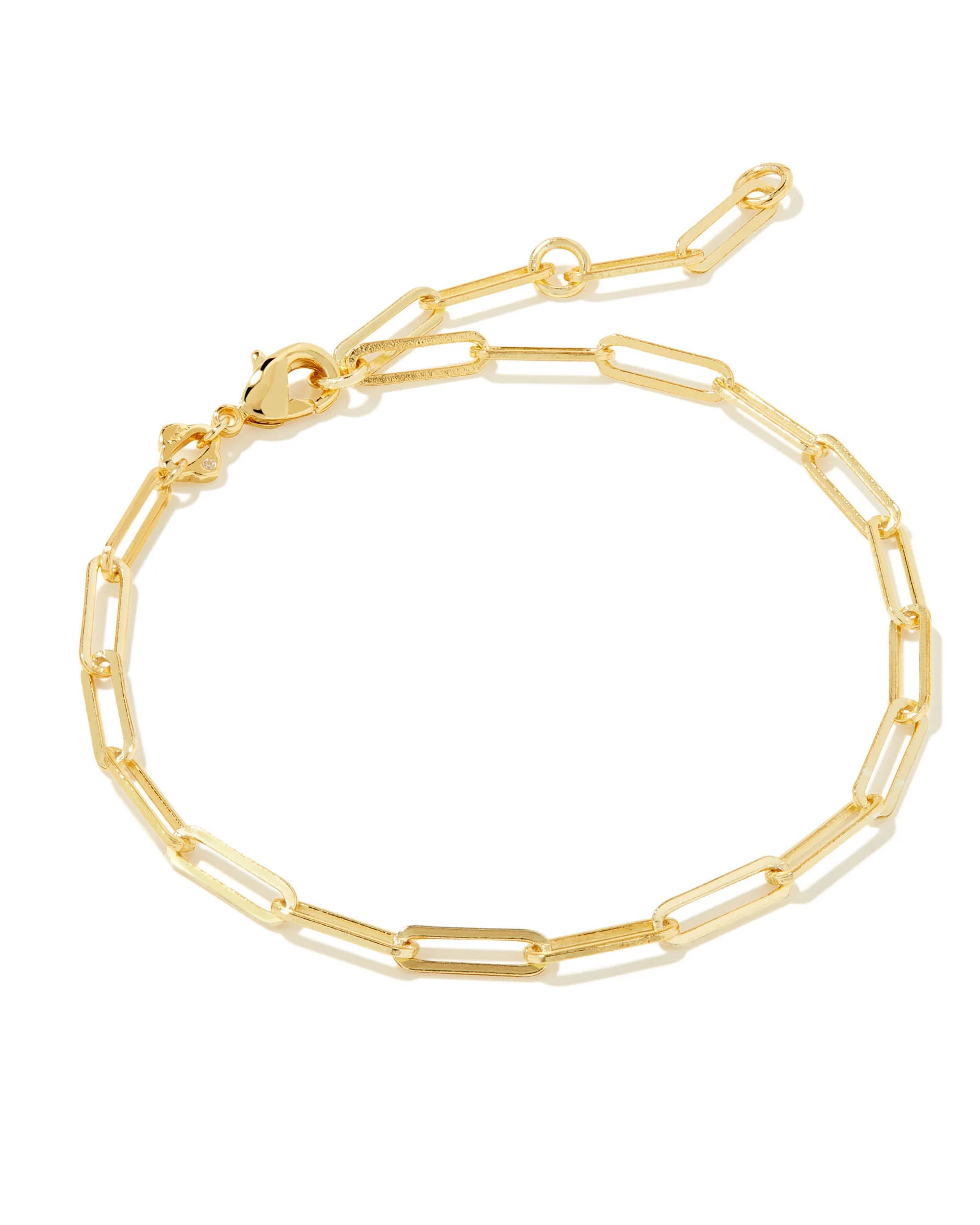 Courtney Paperclip Bracelet in Gold - 1