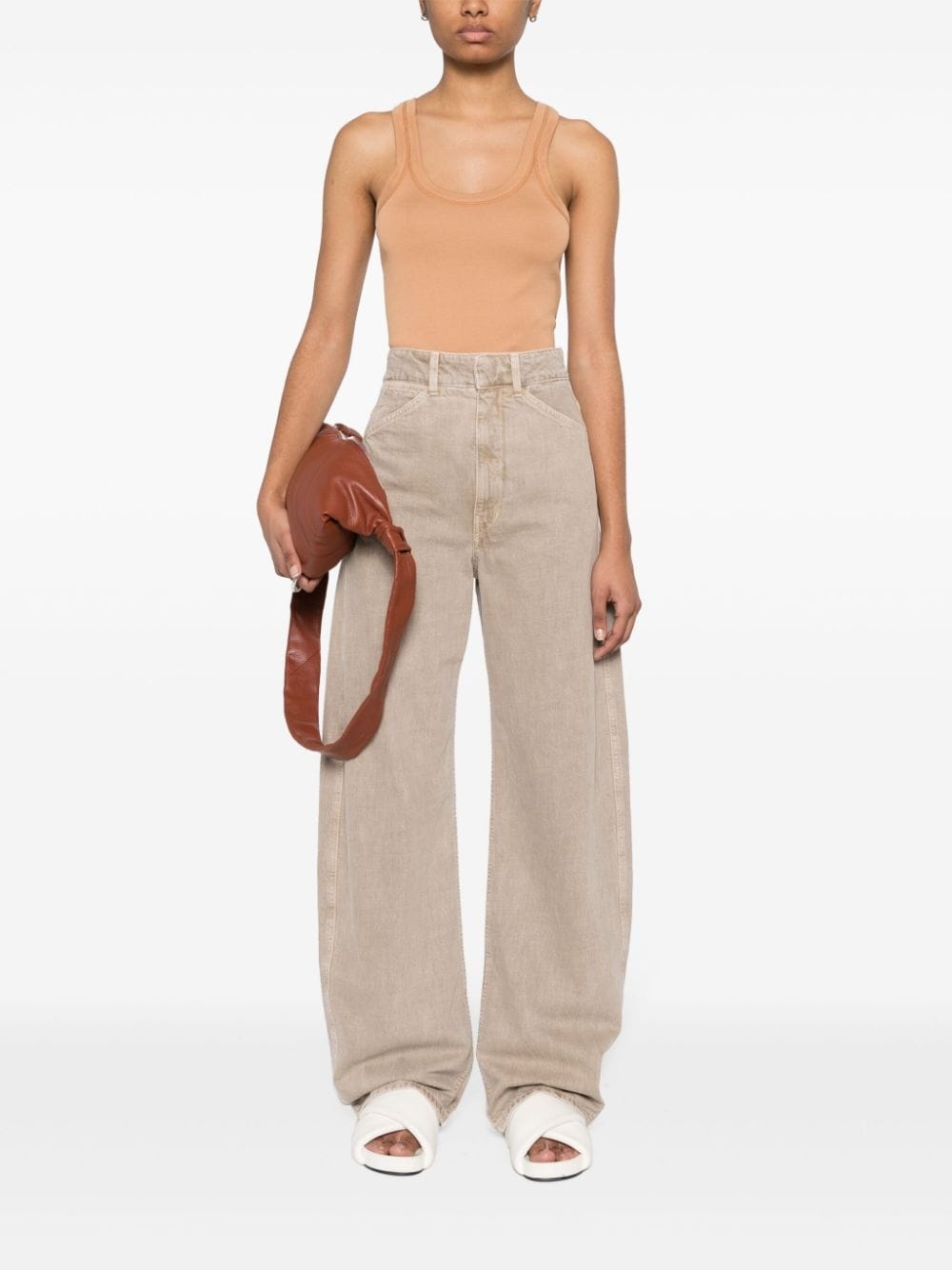 ribbed cotton top - 2