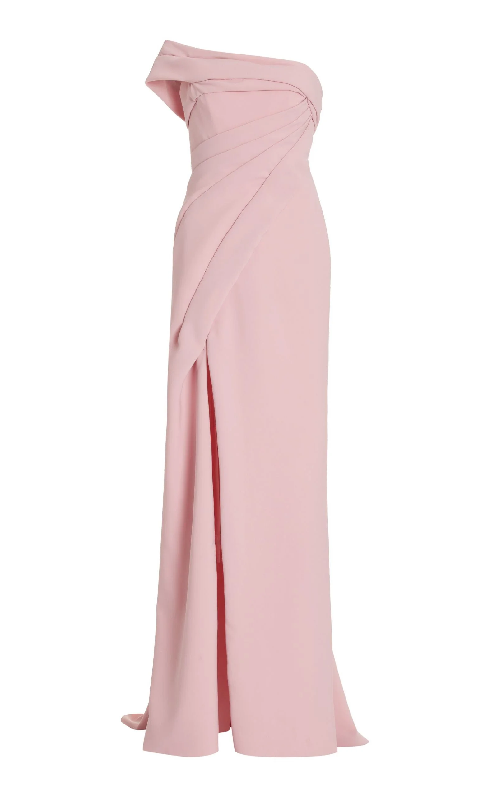 Rosy Stretch Crepe Gown - 1