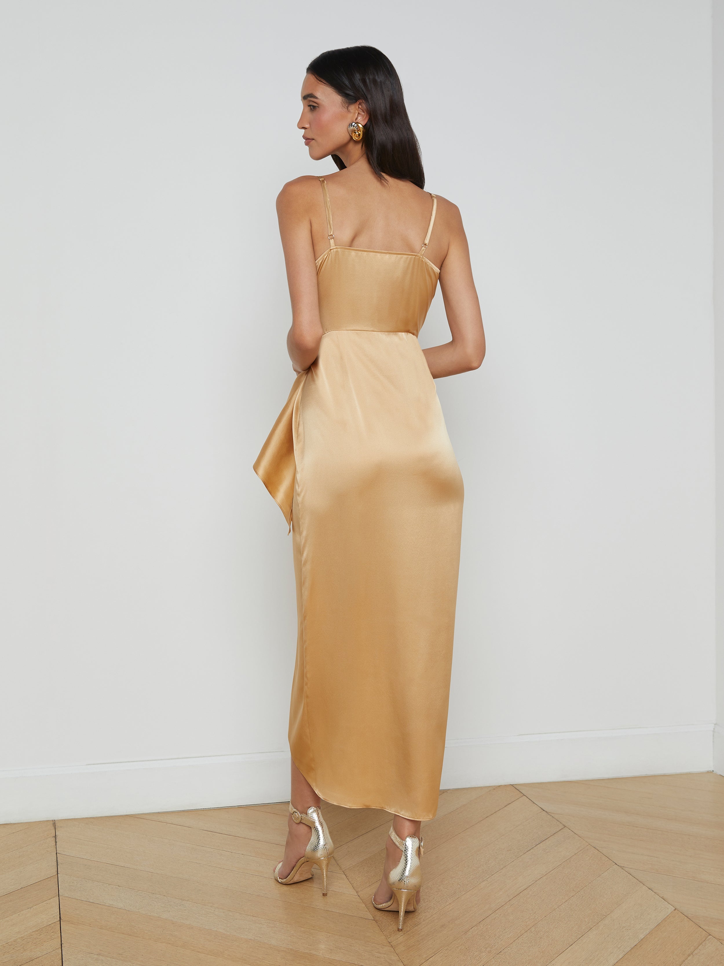 Amilia Silk Wrap Dress - 4