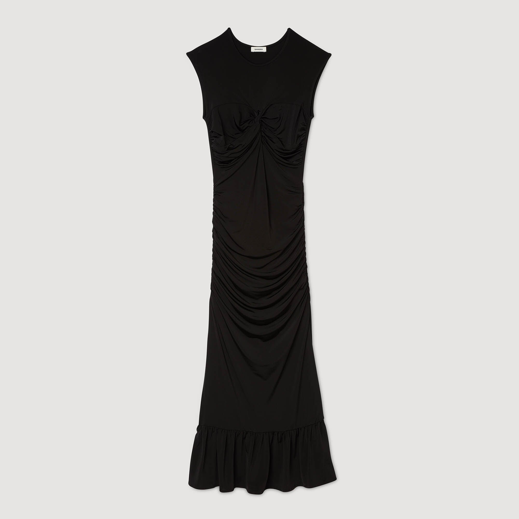 DRAPED MAXI DRESS - 6