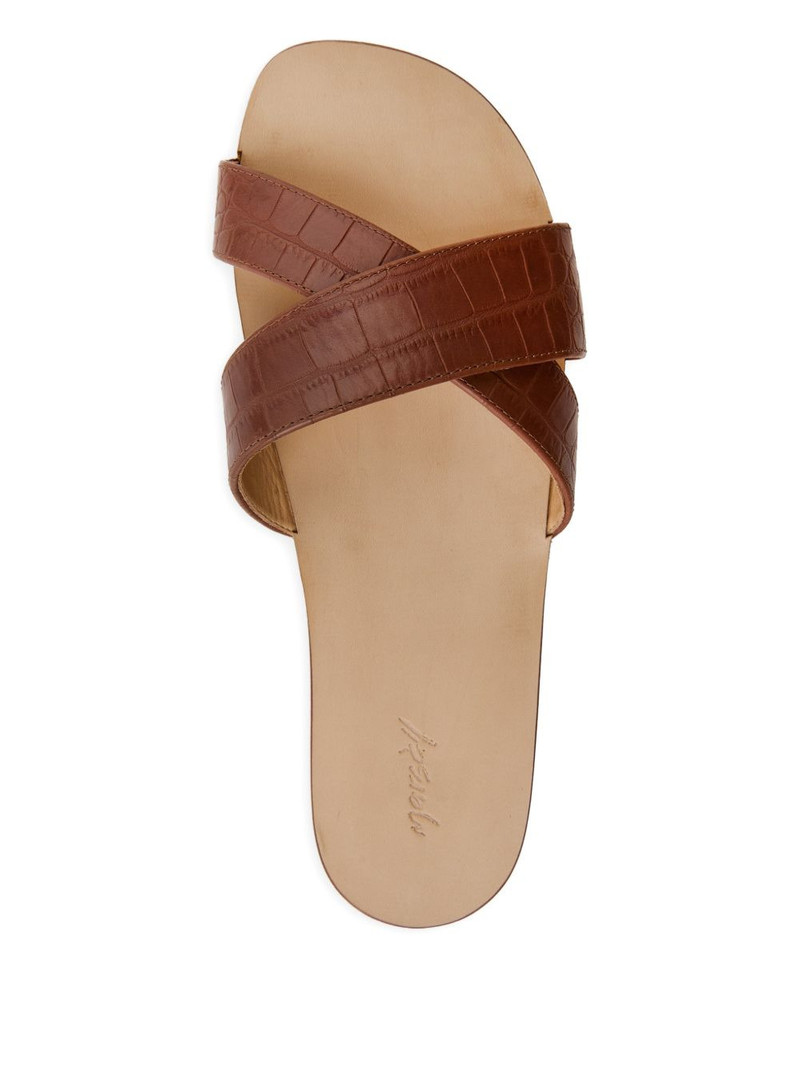 Sottile embossed crossover sandals 4