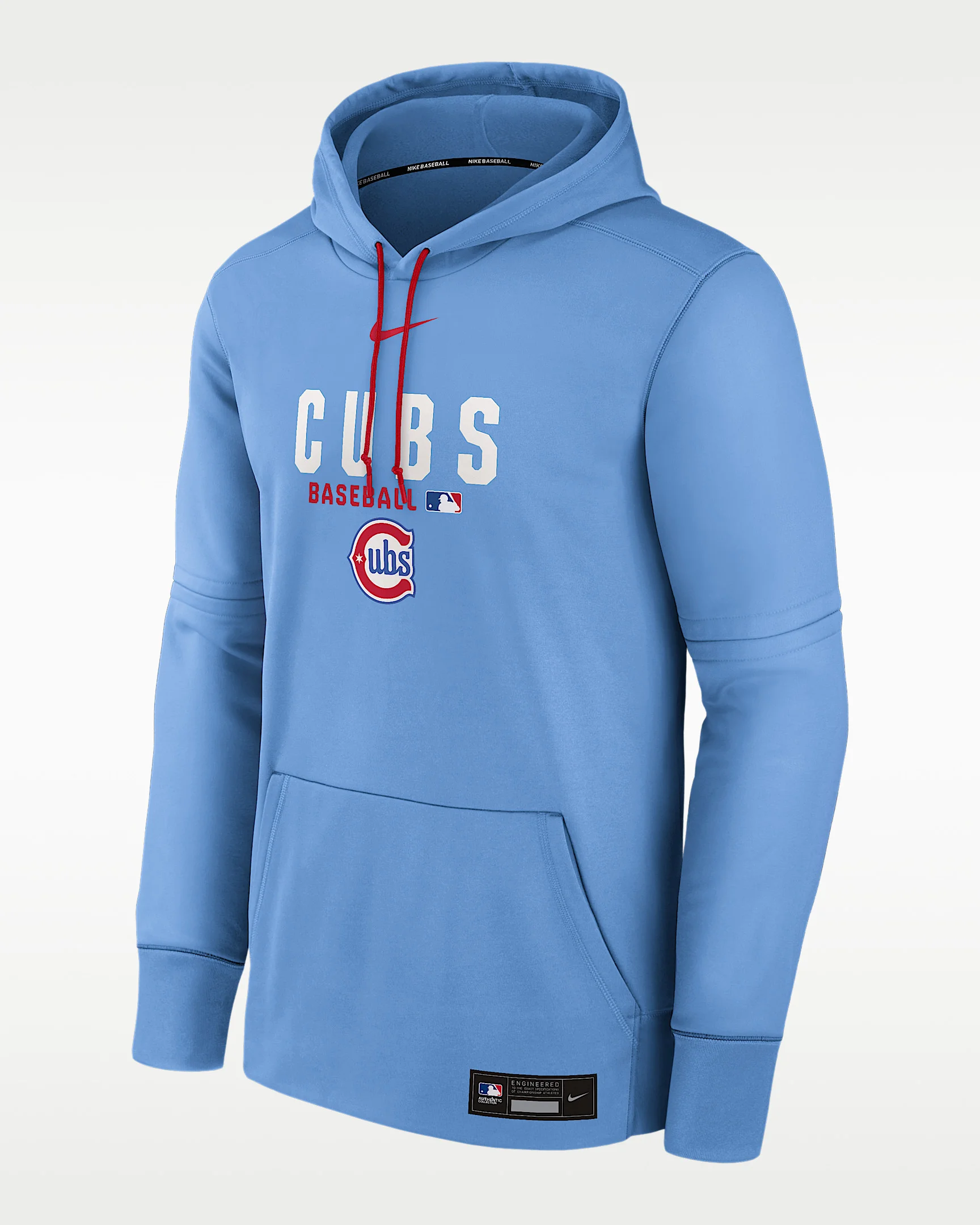 Chicago Cubs Authentic Collection Men's Nike Therma MLB Pullover Hoodie - 1