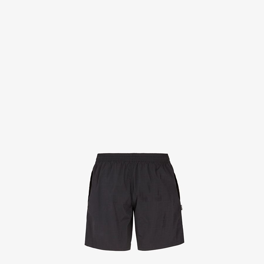 Black nylon swim shorts - 2