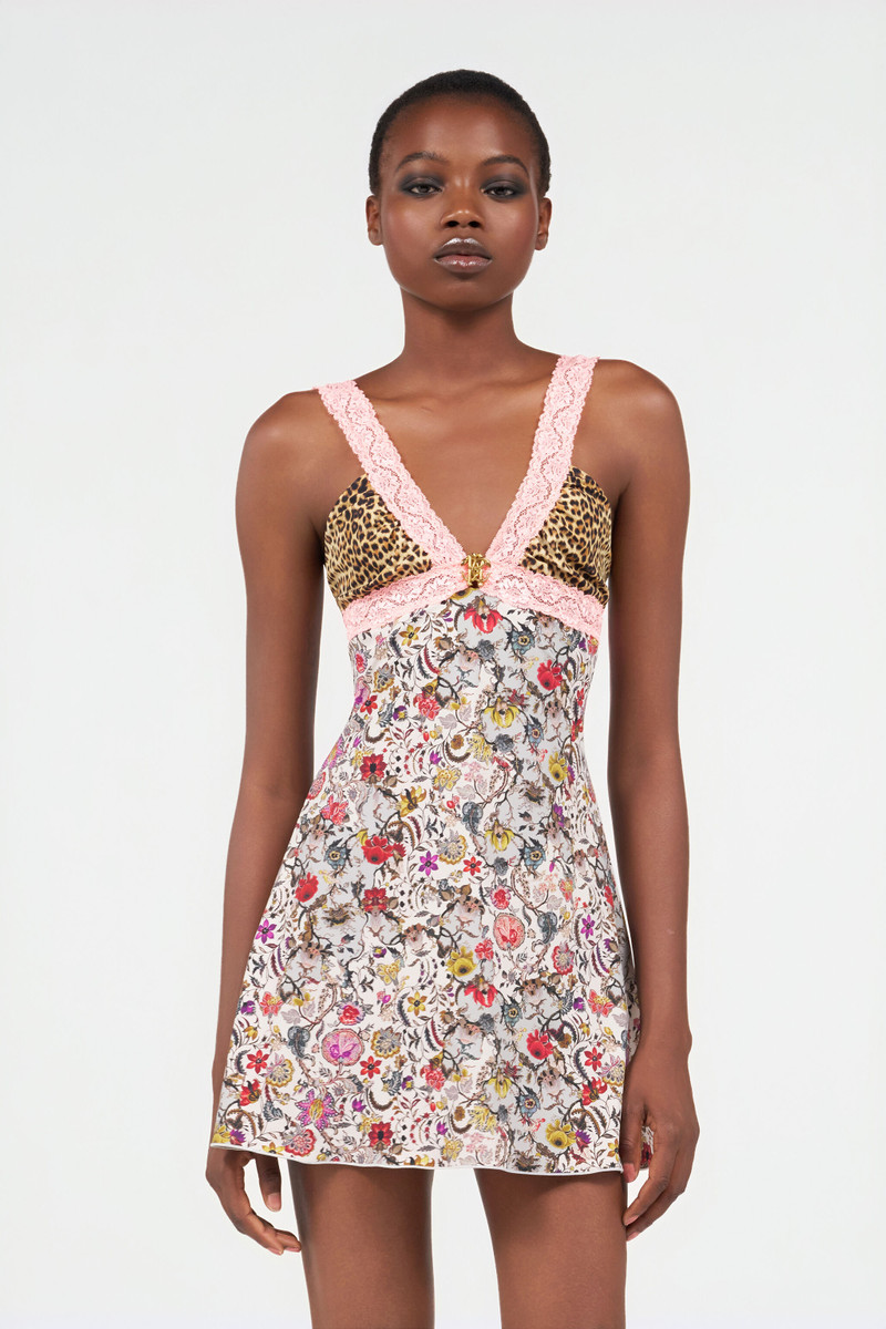 Florentine Flowers Print Mini Dress 3