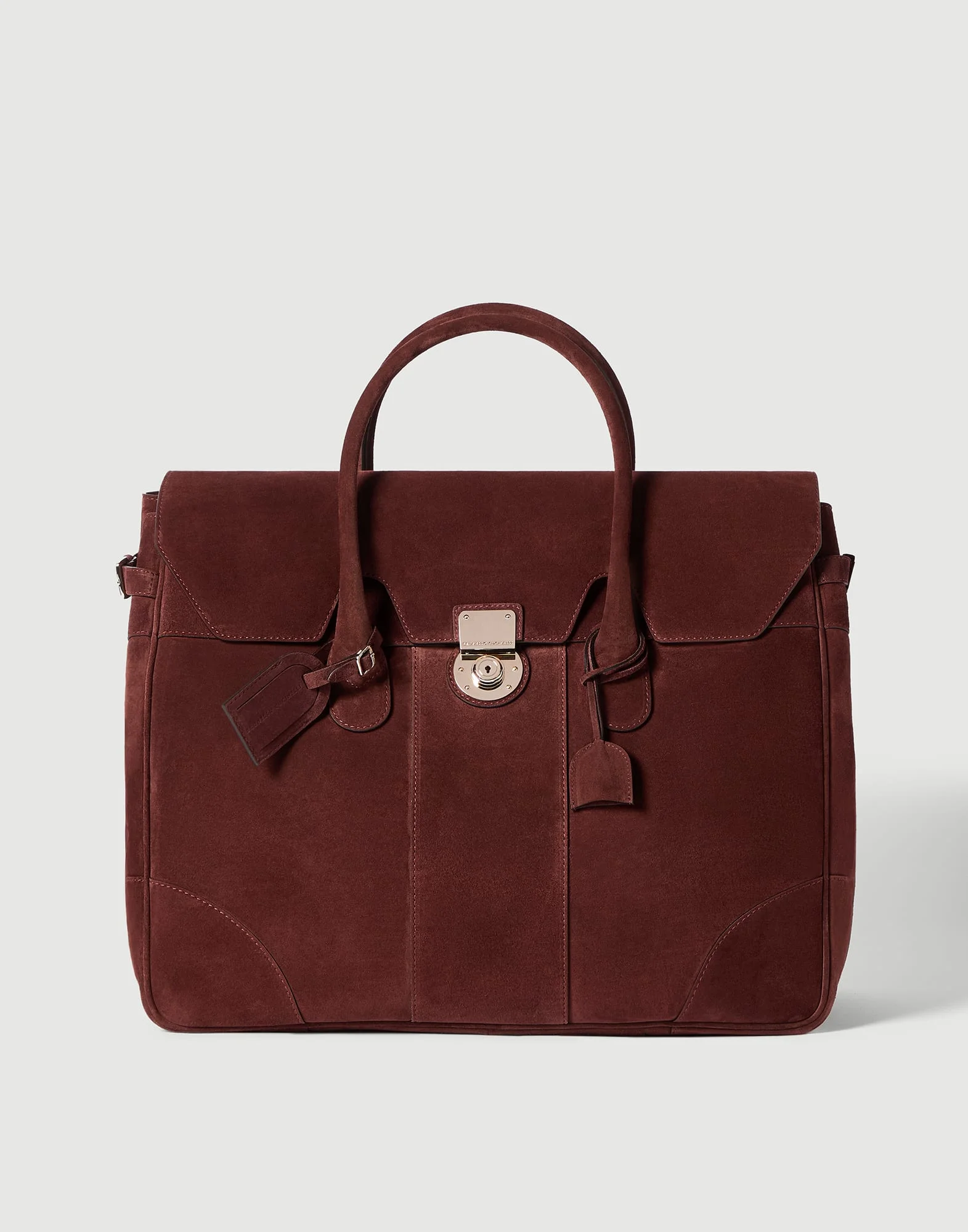Suede boston bag - 1