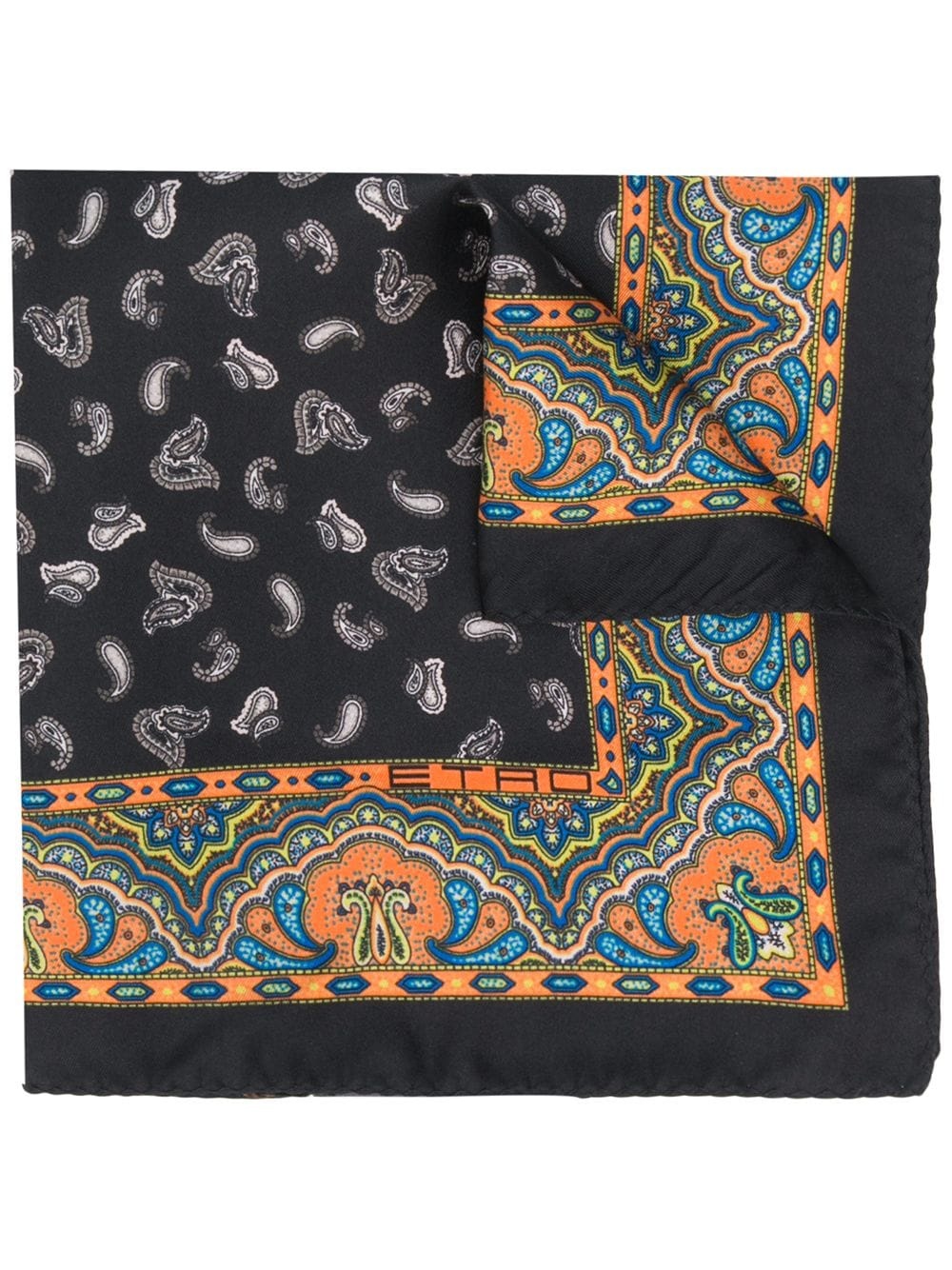 paisley print scarf - 1