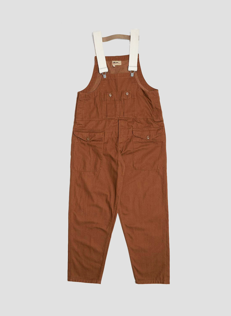 Railway Dungaree Heavy Cotton in Brown 1