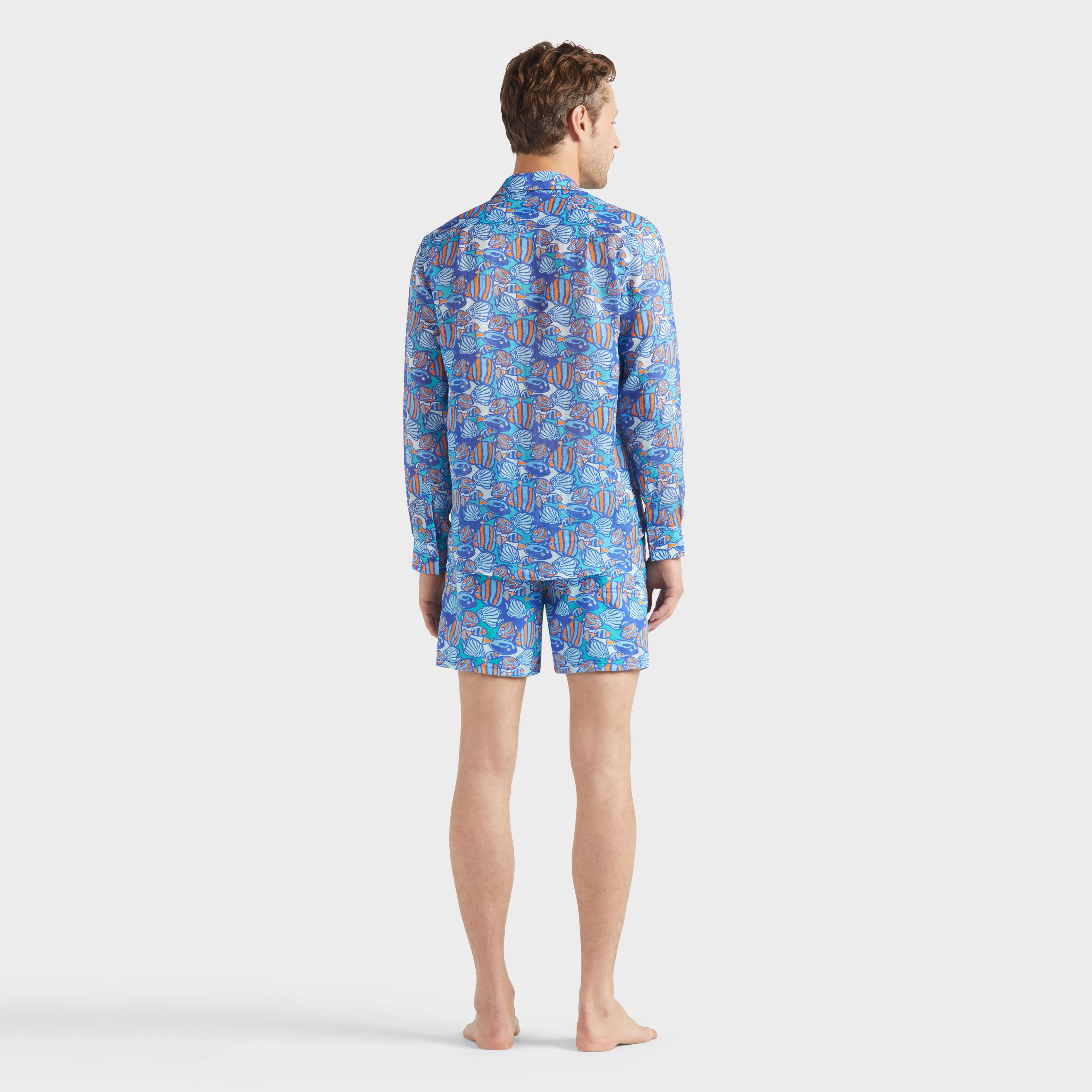 Men Ramie Shirt Fishy Vibes - 4