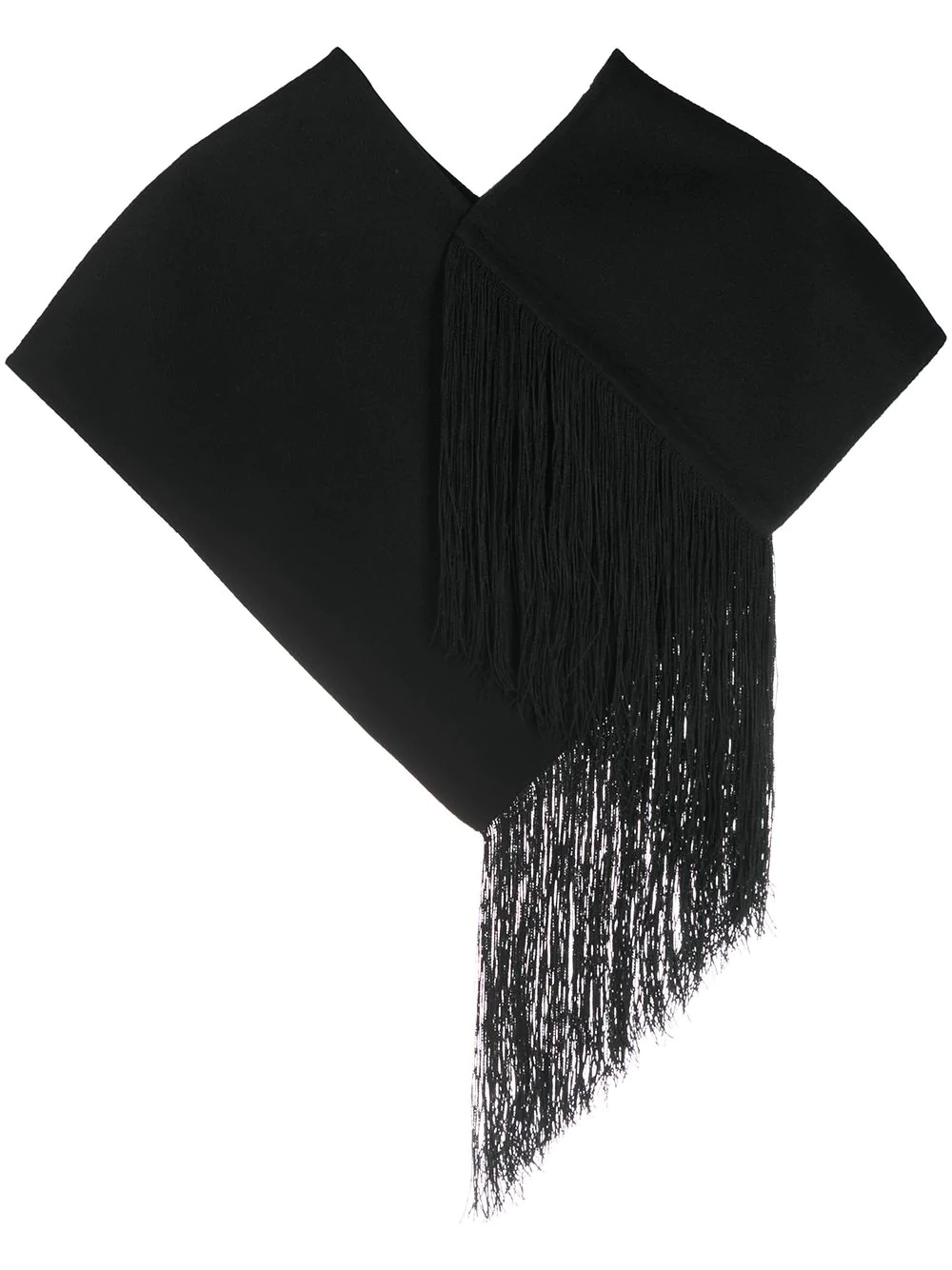 fringed oversized scarf - 1