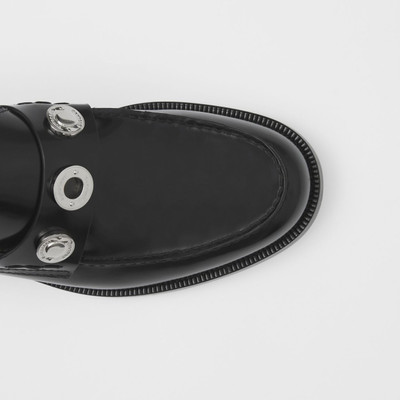 Burberry Logo Detail Leather Loafers outlook