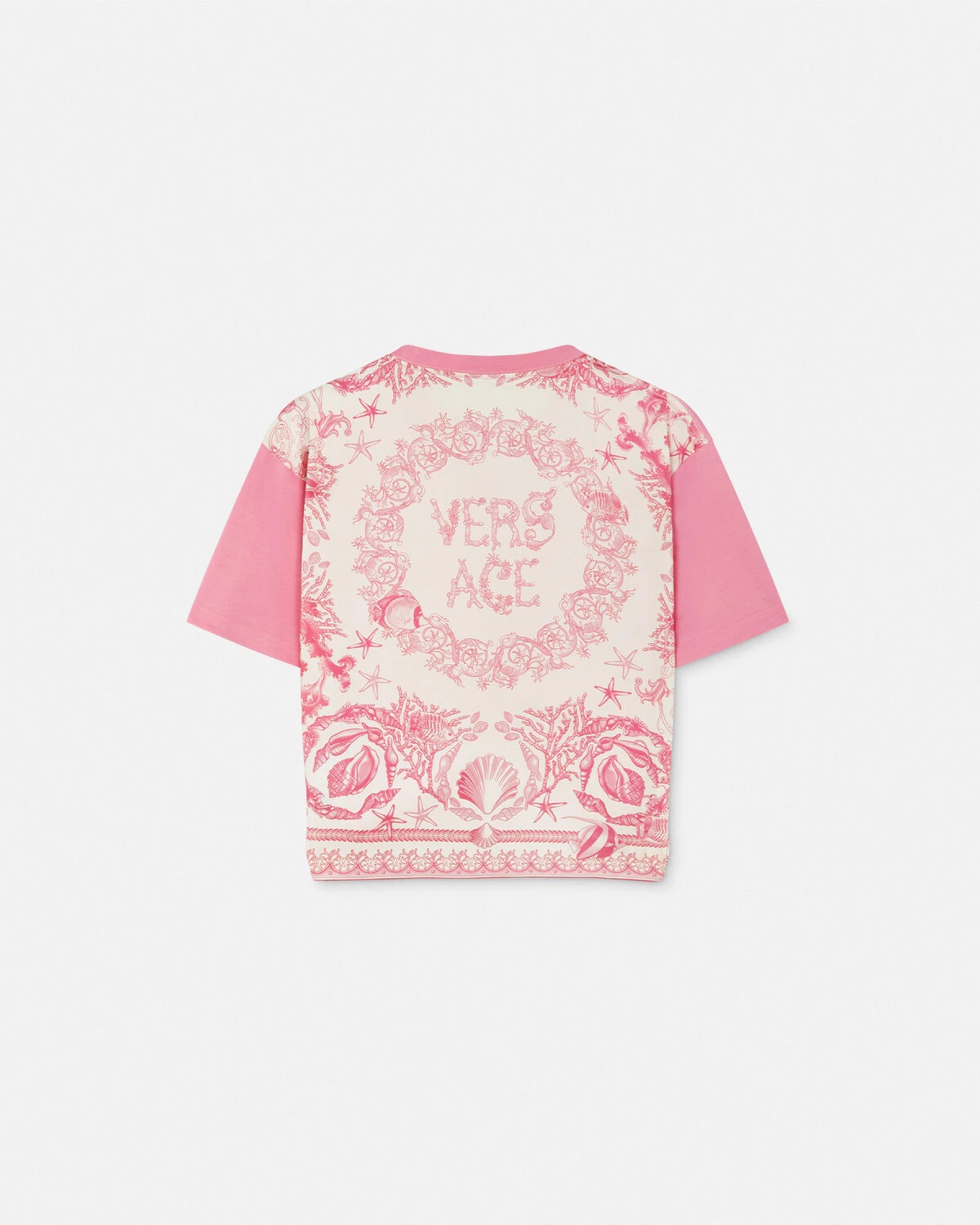 Underwater Barocco Safety Pin Crop T-Shirt - 3