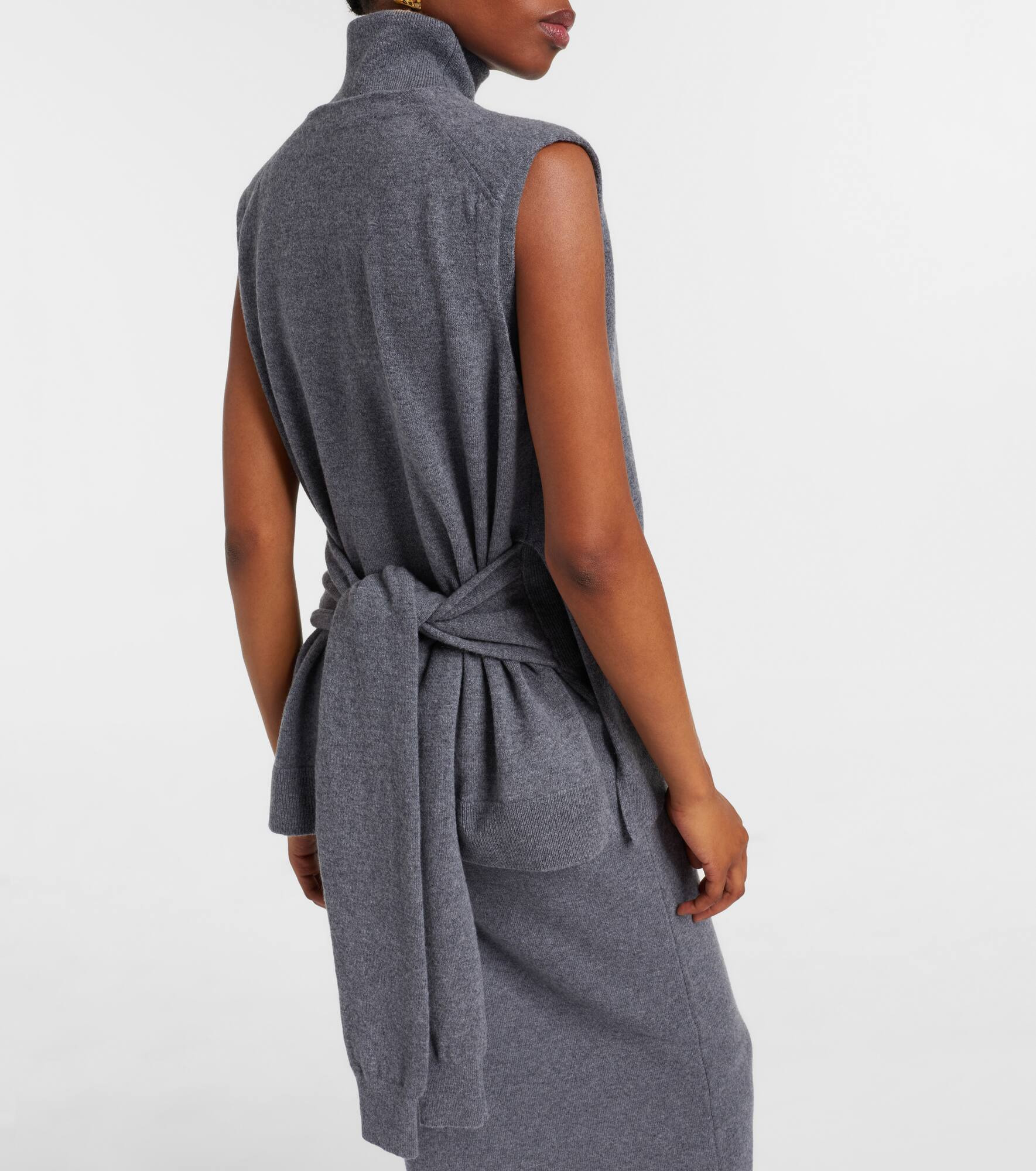 Layered wool and cashmere-blend maxi dress - 6