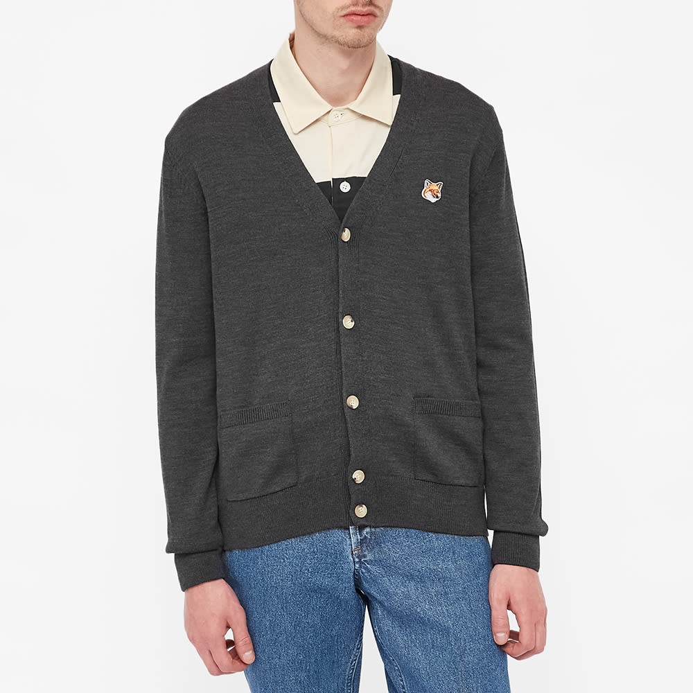 Maison Kitsuné Fox Head Patch Classic Cardigan - 4