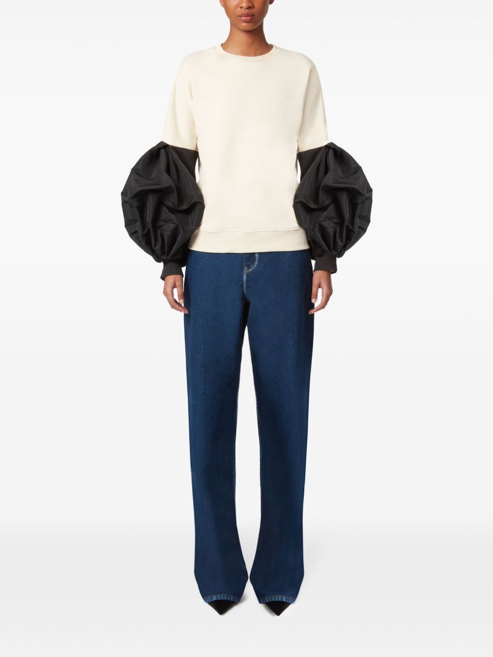 puff-sleeve sweatshirt - 2