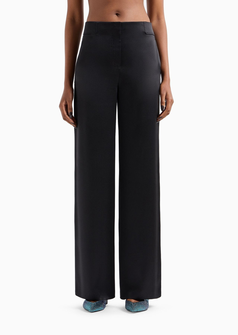 Loose-fitting trousers in double silk-satin 2
