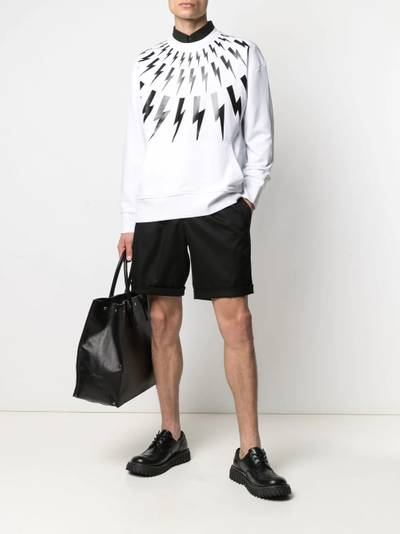 Neil Barrett Thunderbolt-print sweatshirt outlook