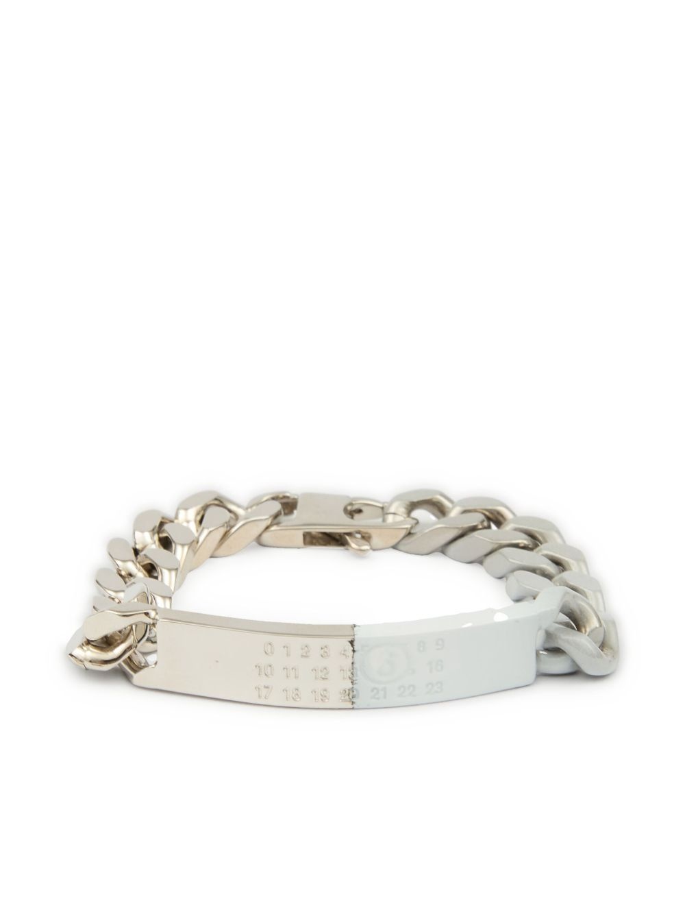 Minimal Logo ID Tag curb bracelet - 1