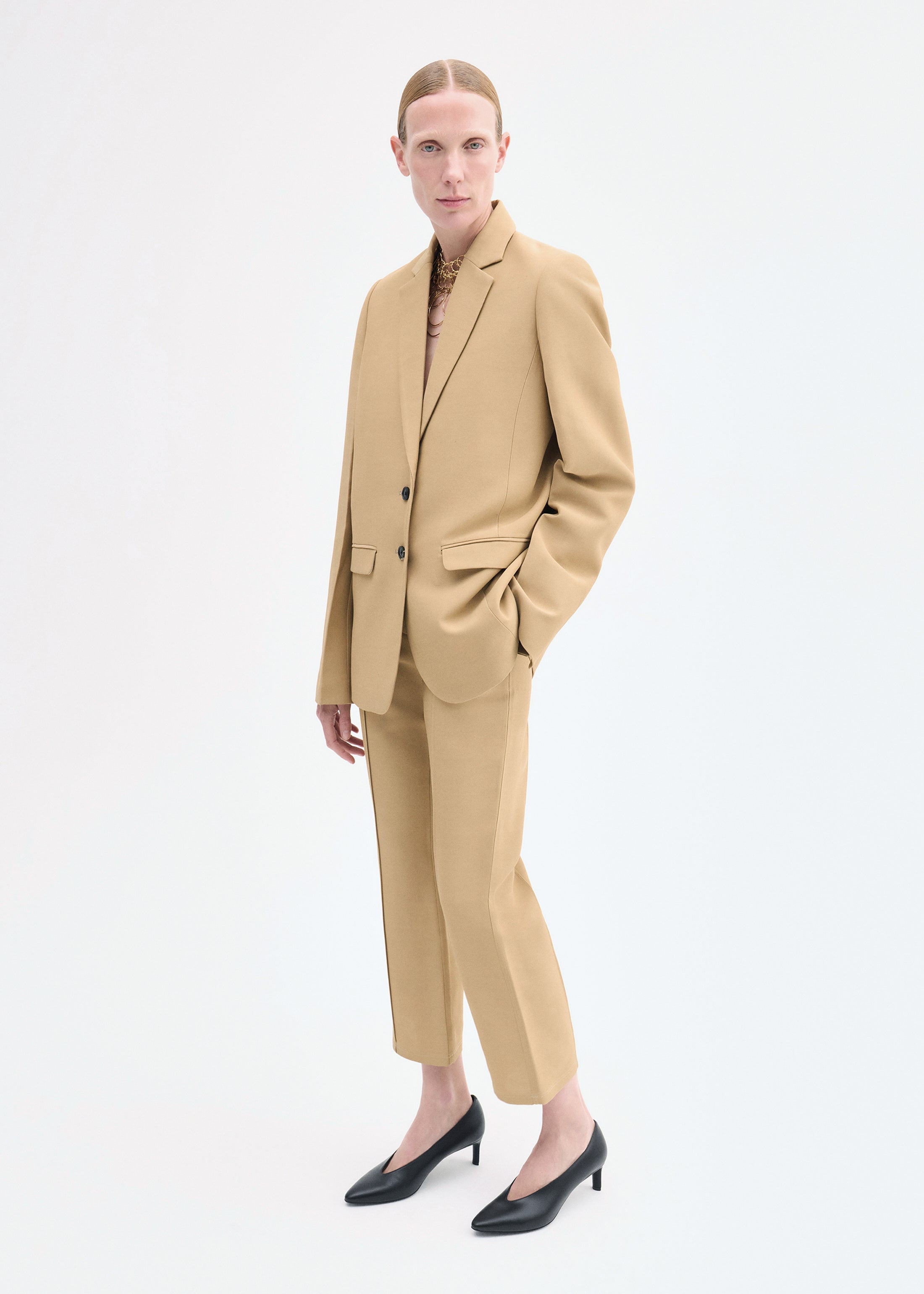 Structured Single-Breasted Blazer - 3