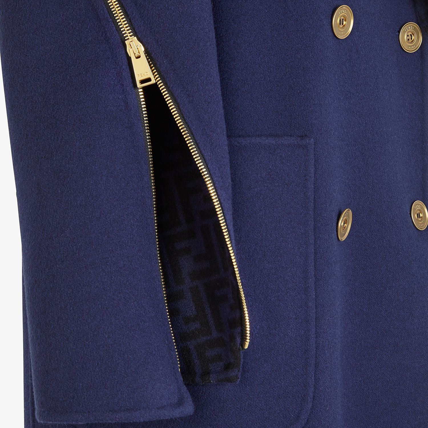 Blue wool coat - 3