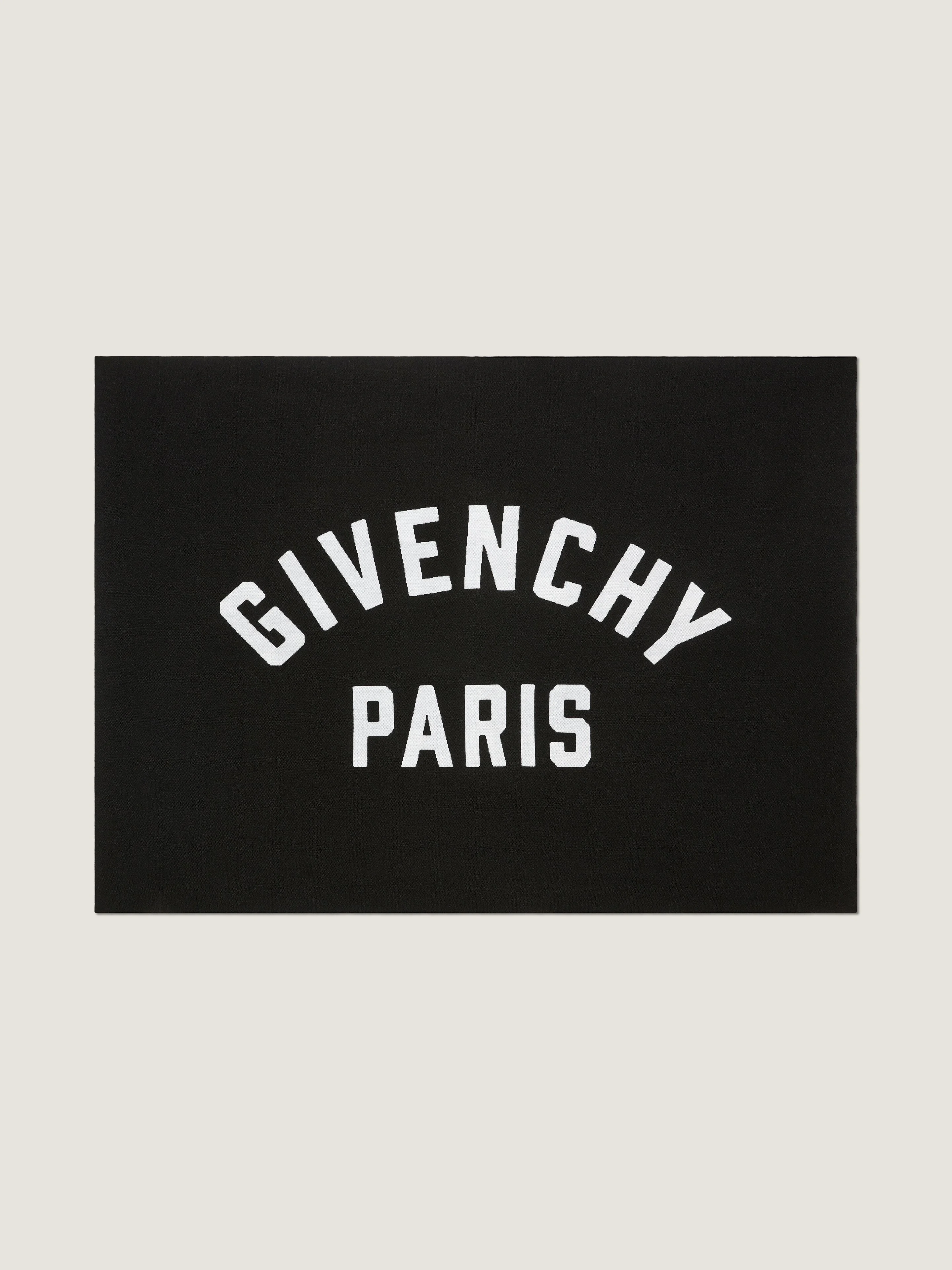 GIVENCHY PARIS DOUBLE SIDED BLANKET IN WOOL - 1