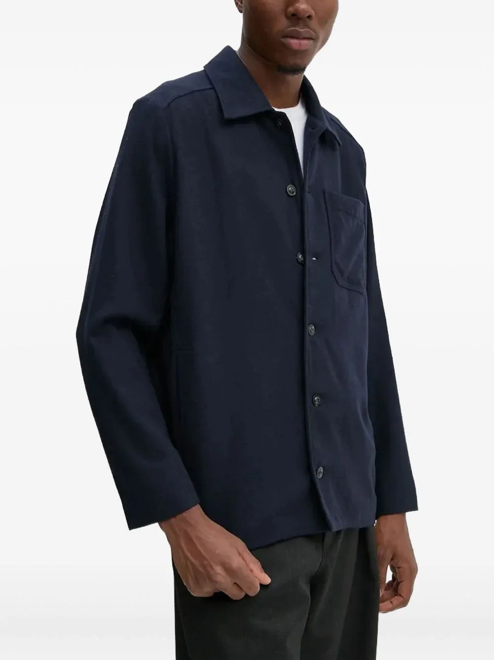 pocket button-down shirt - 1