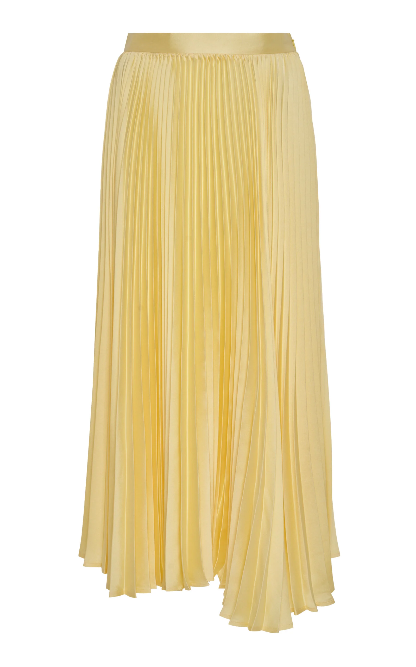 Pleated Midi Skirt yellow - 1