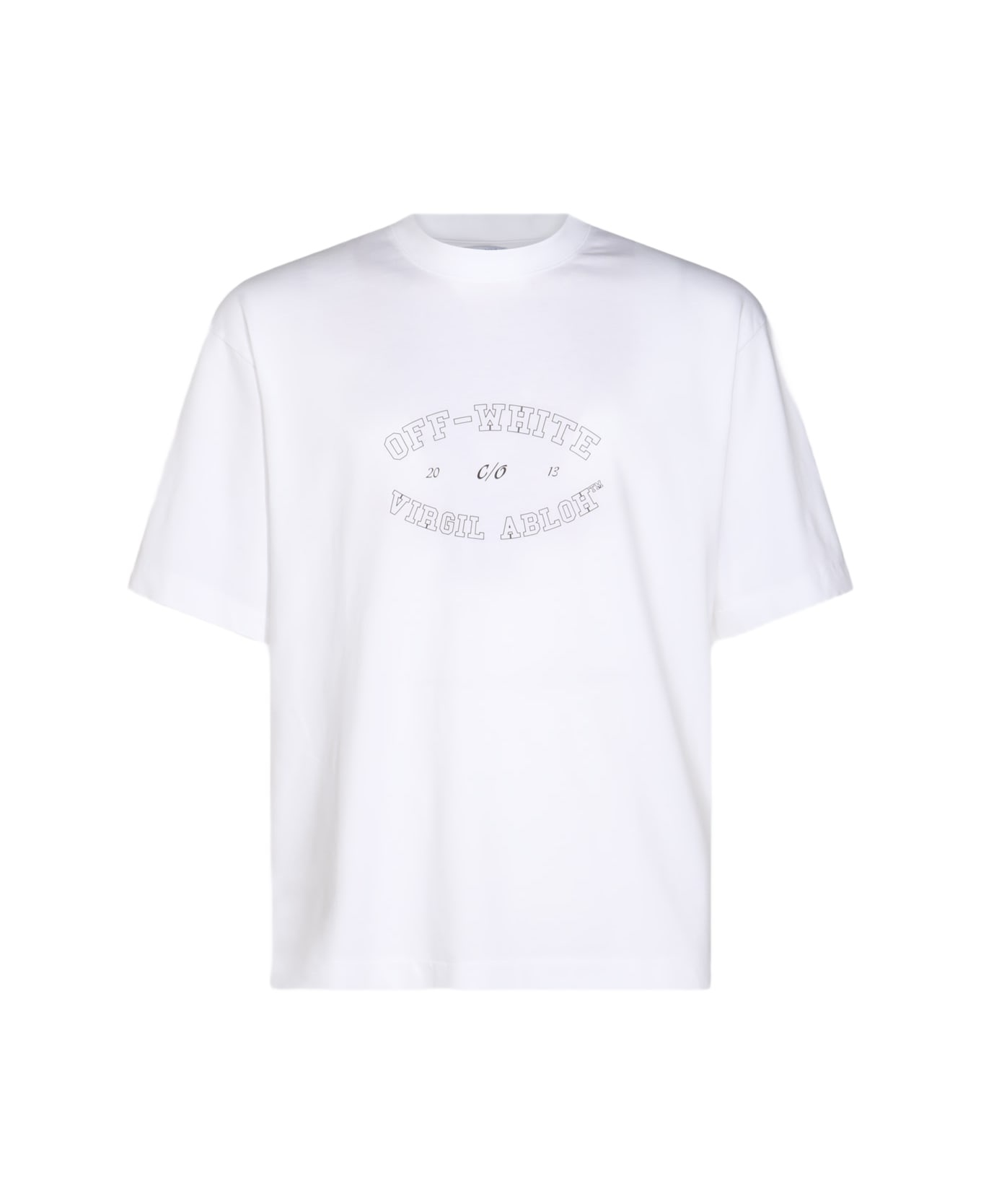 White Cotton T-shirt - 1