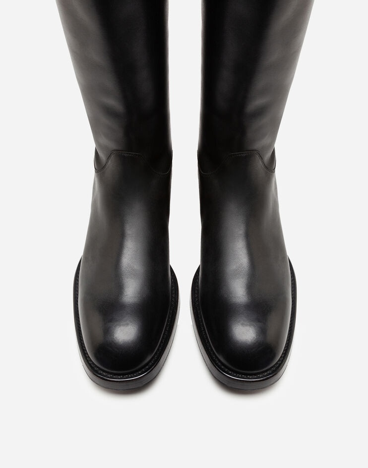 Polished calfskin boots - 4