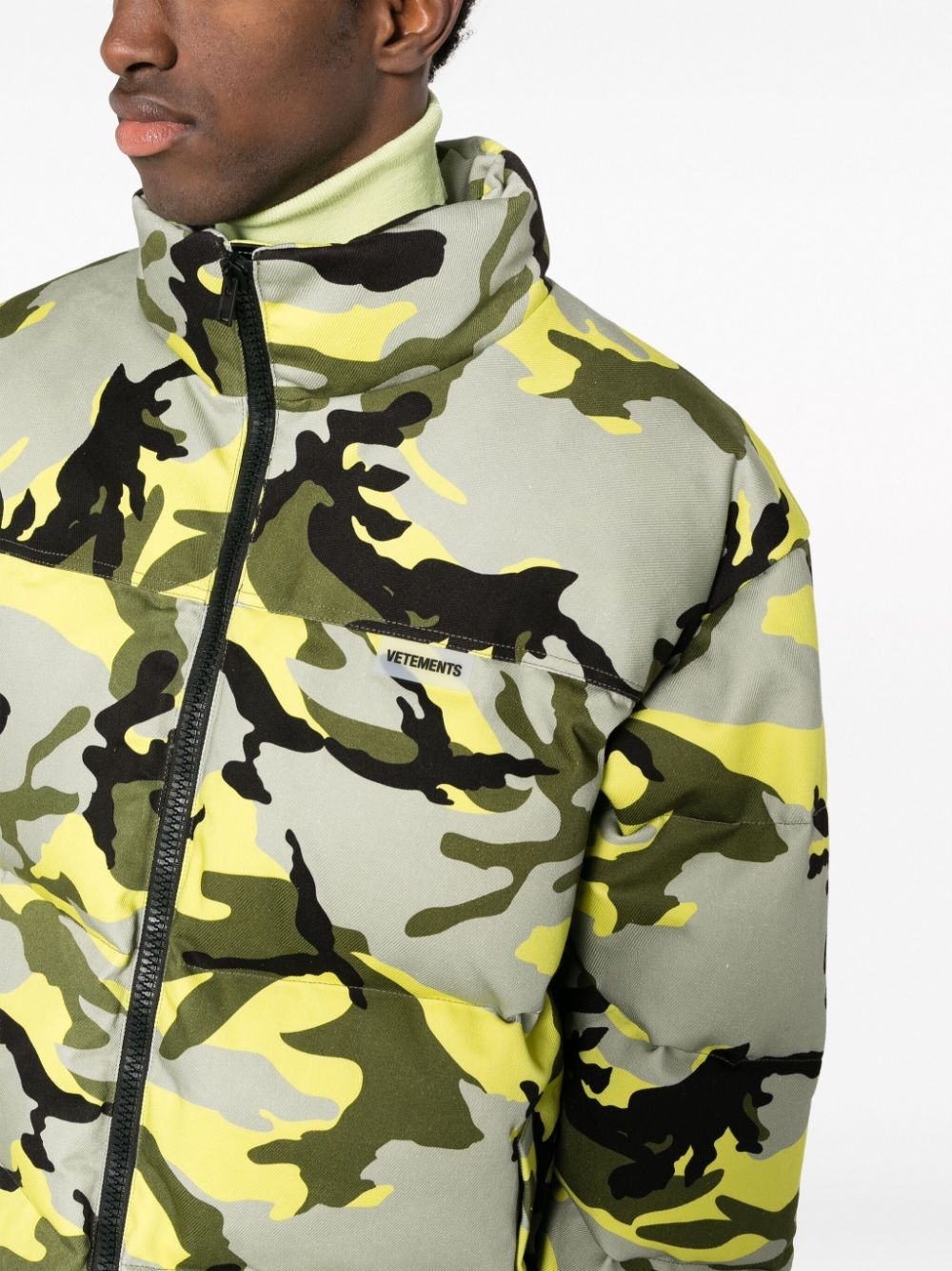 camouflage-print puffer jacket - 5