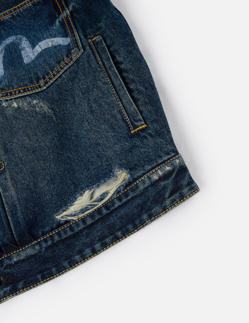 EVISU X GDC Washed Relax Fit Denim Jacket 12