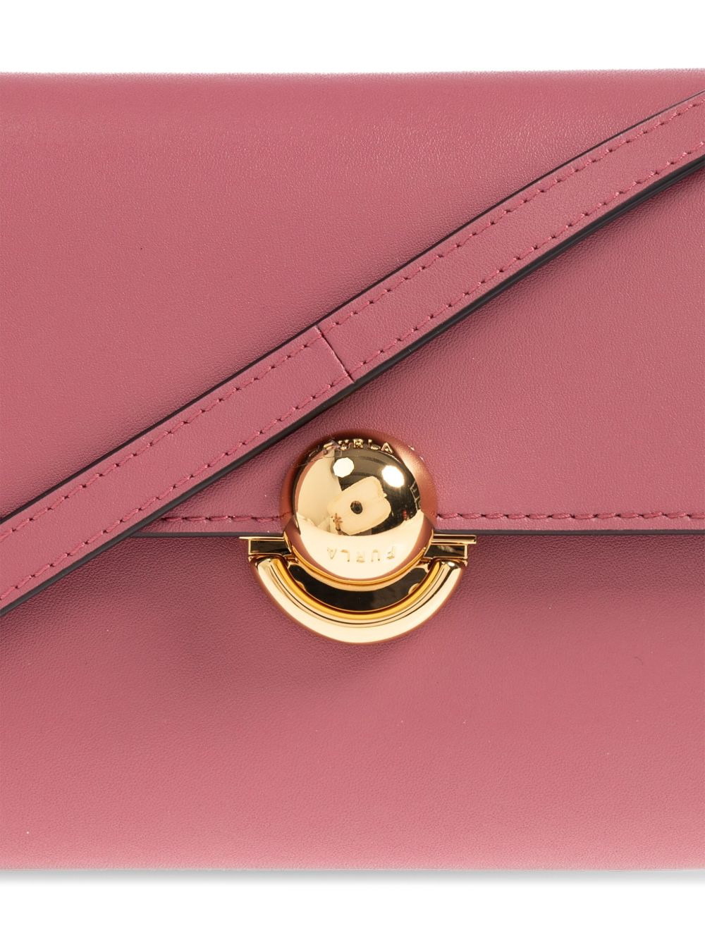 circular-clasp leather tote bag - 4