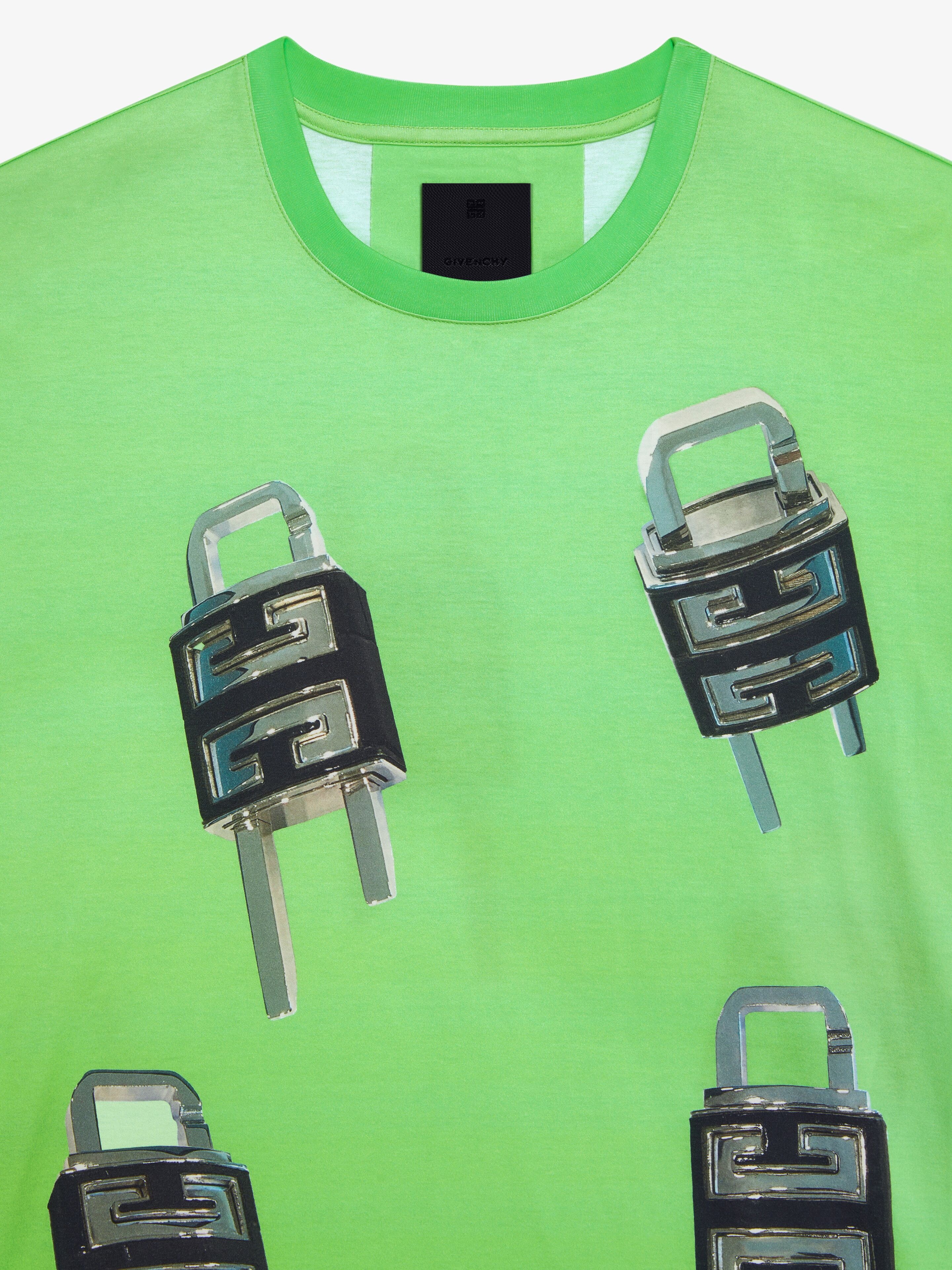 Givenchy 4G LOCK OVERSIZED T-SHIRT IN JERSEY | REVERSIBLE