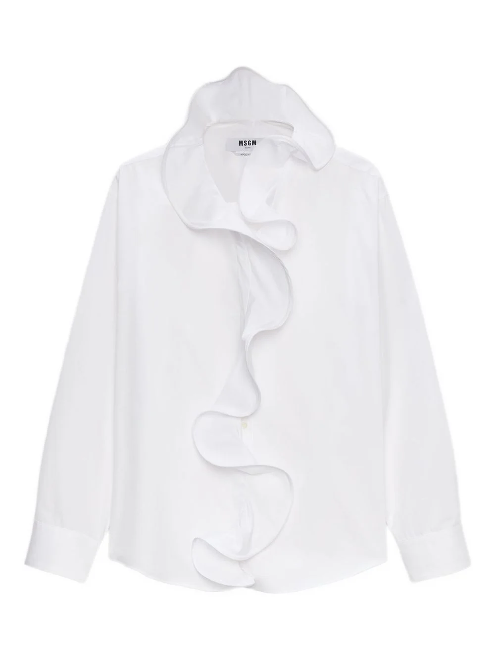 ruffle-detail shirt - 1