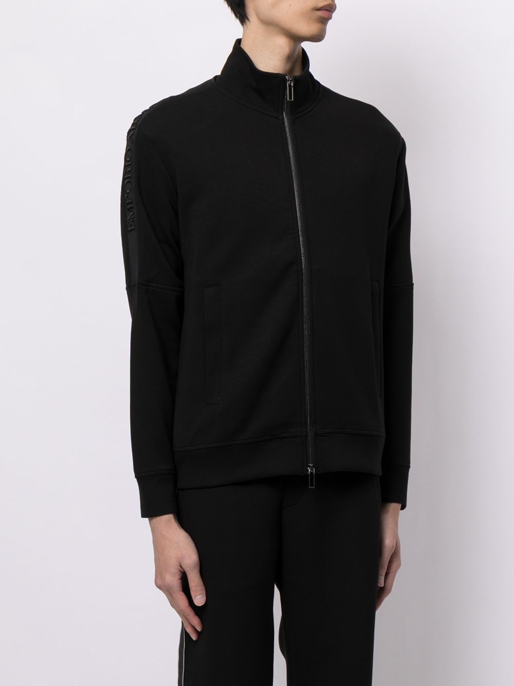 stand-collar zipped jumper - 3