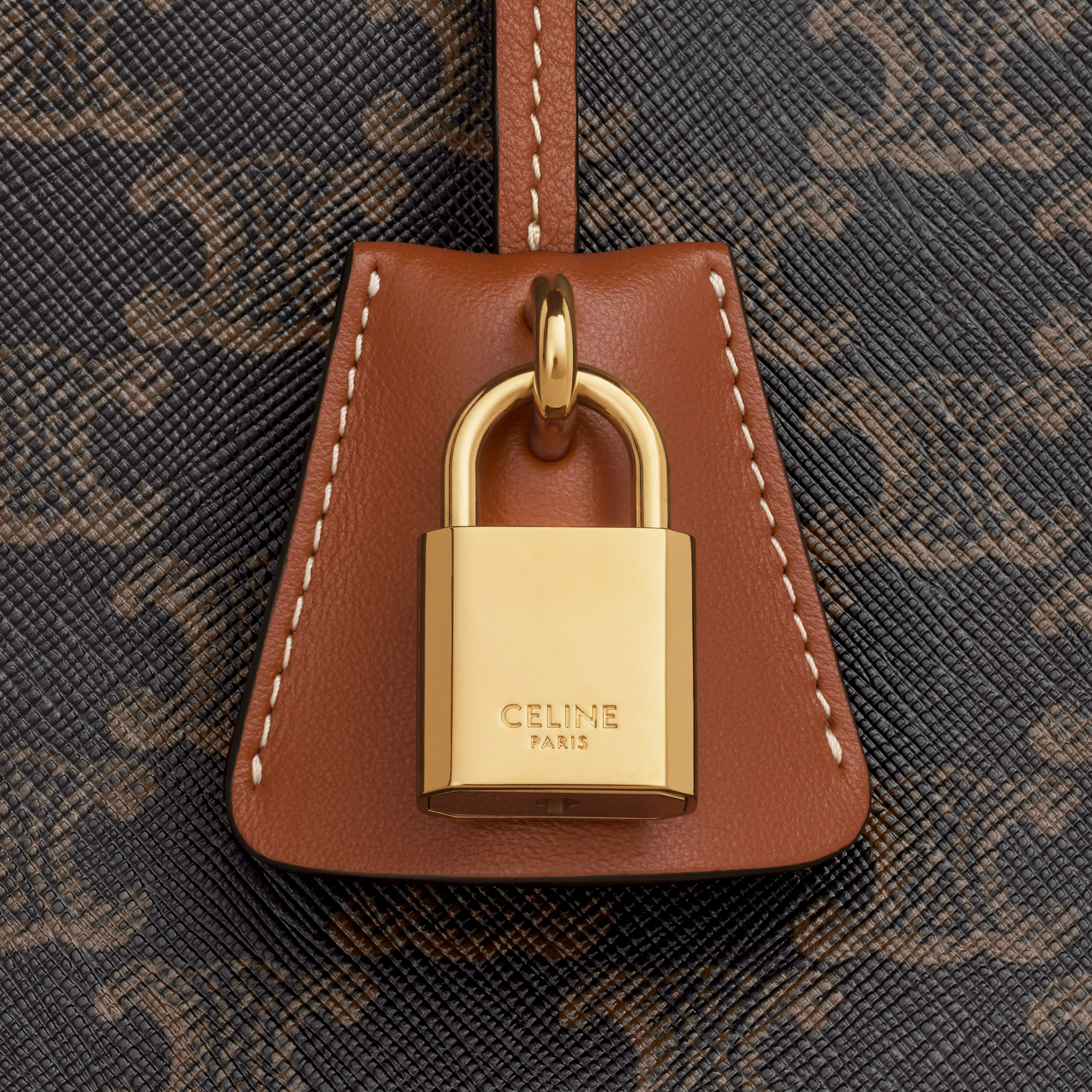 HORIZONTAL CABAS in Triomphe Canvas and calfskin - 4