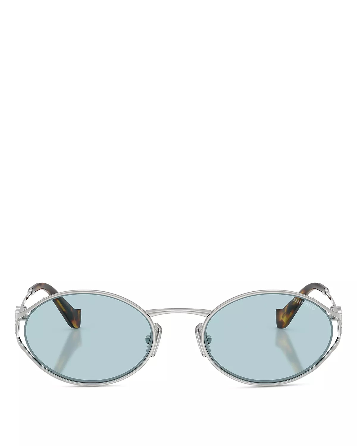 Metal Oval Sunglasses, 54mm - 2