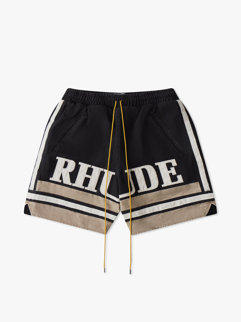 RHUDE EMBROIDERED LOGO SHORT 1