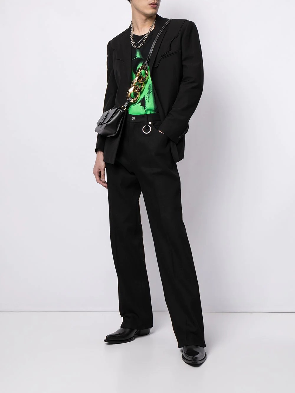 single-breasted wool blazer - 2