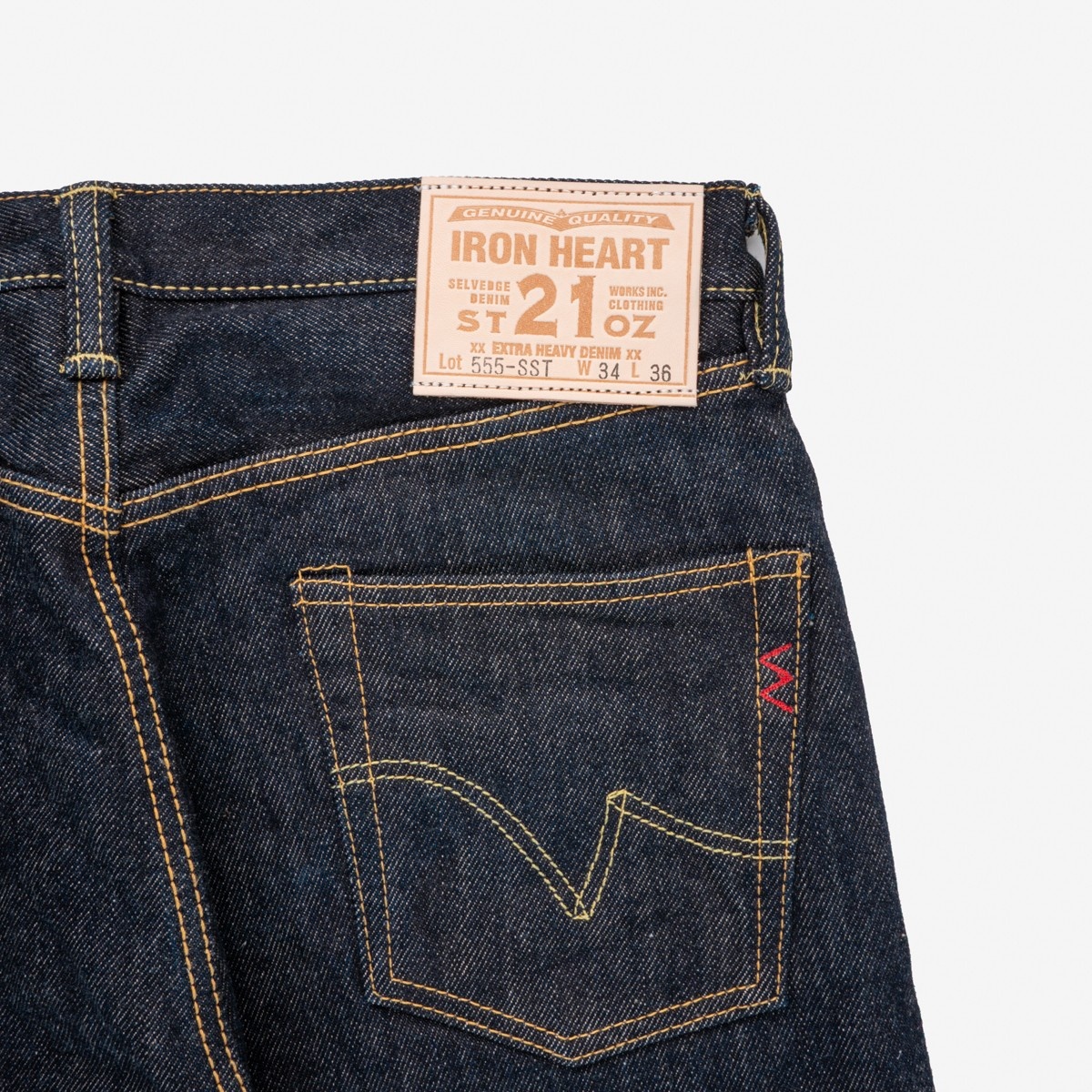 IH-555-SST 21oz Shinayaka Selvedge Denim Super Slim Cut Jeans - Indigo - 4