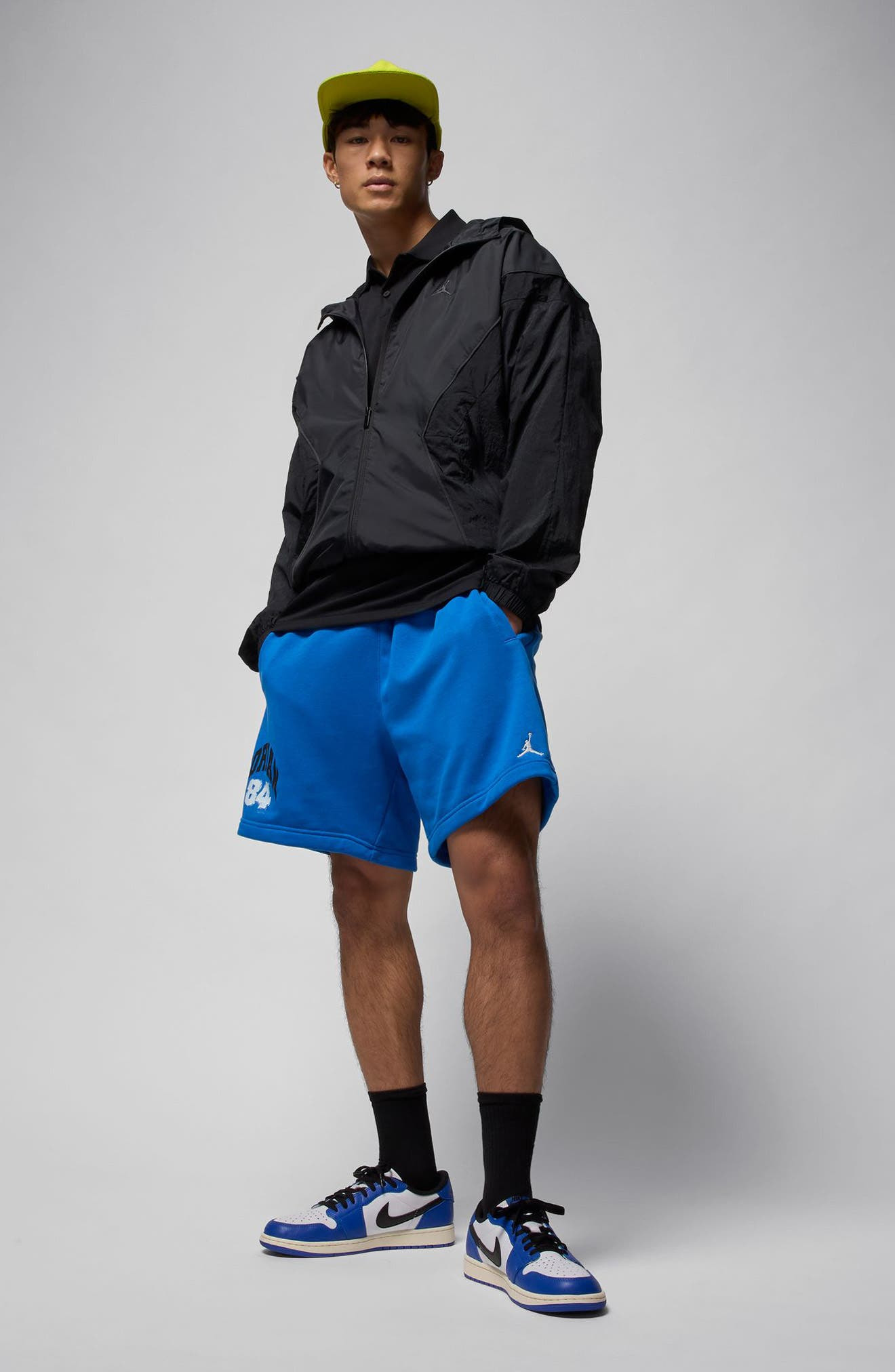 Jordan Collegiate Fleece Shorts in Sport Blue/Sail at Nordstrom - 4