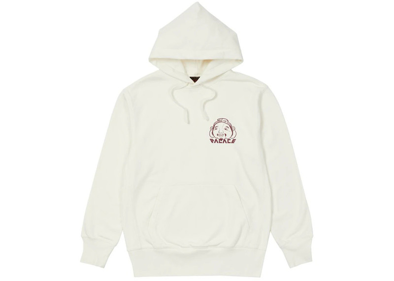 PALACE Palace x Evisu Tri-Godhead Hood Egret outlook