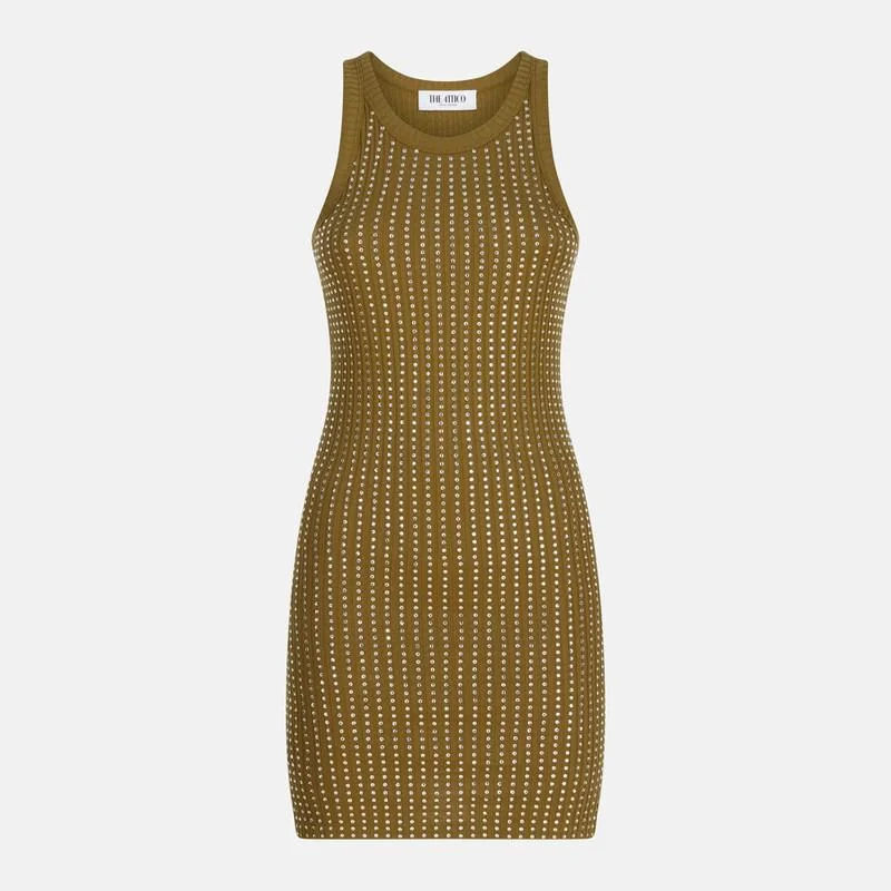 The Attico Military Mini Dress With Rhinestones - 1