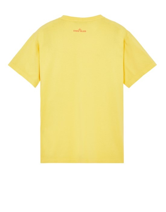 2NS93 30/1 COTTON JERSEY 'TRICROMIA TWO' PRINT_GARMENT DYED YELLOW - 2