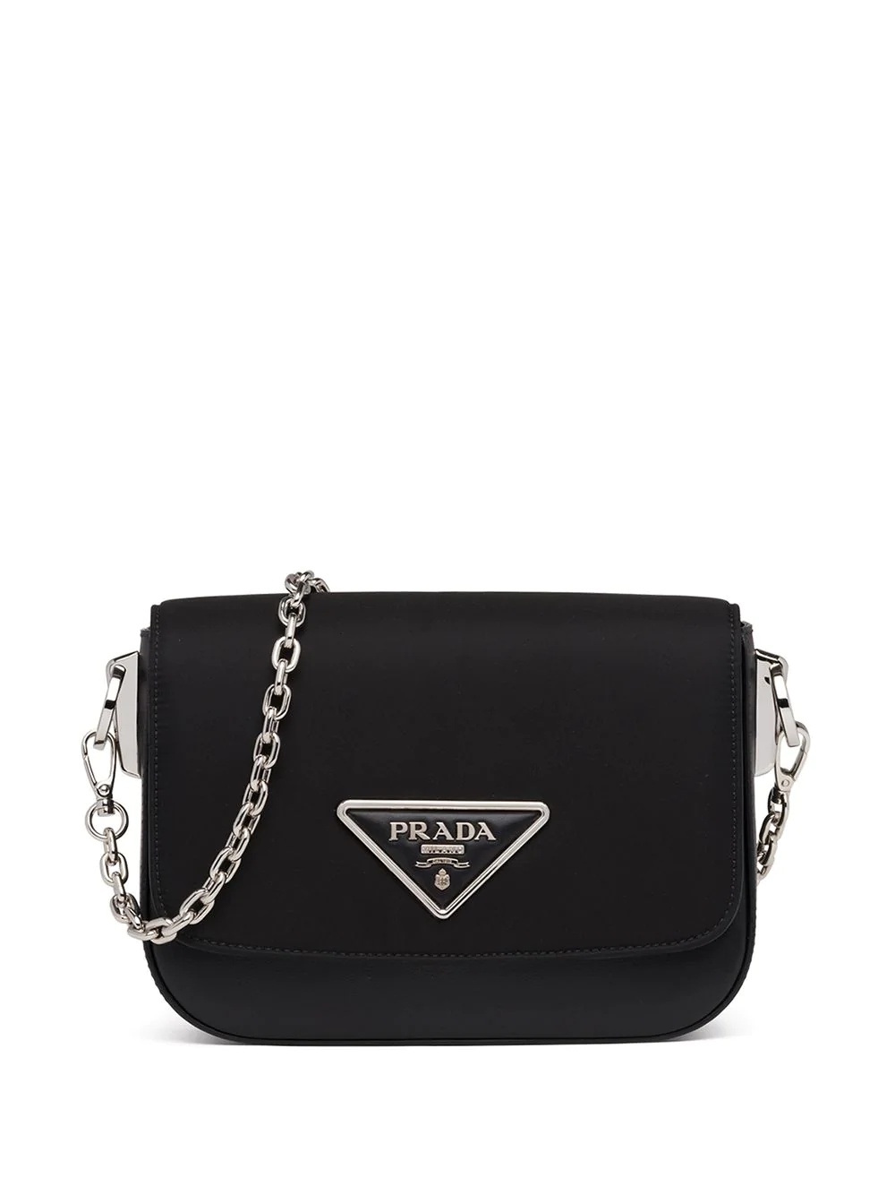 Prada Identity logo-plaque shoulder bag - 1