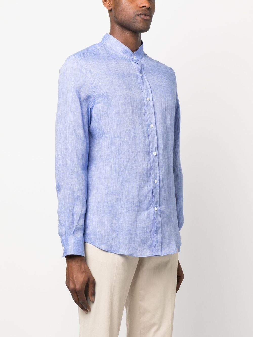 long-sleeve linen shirt - 3