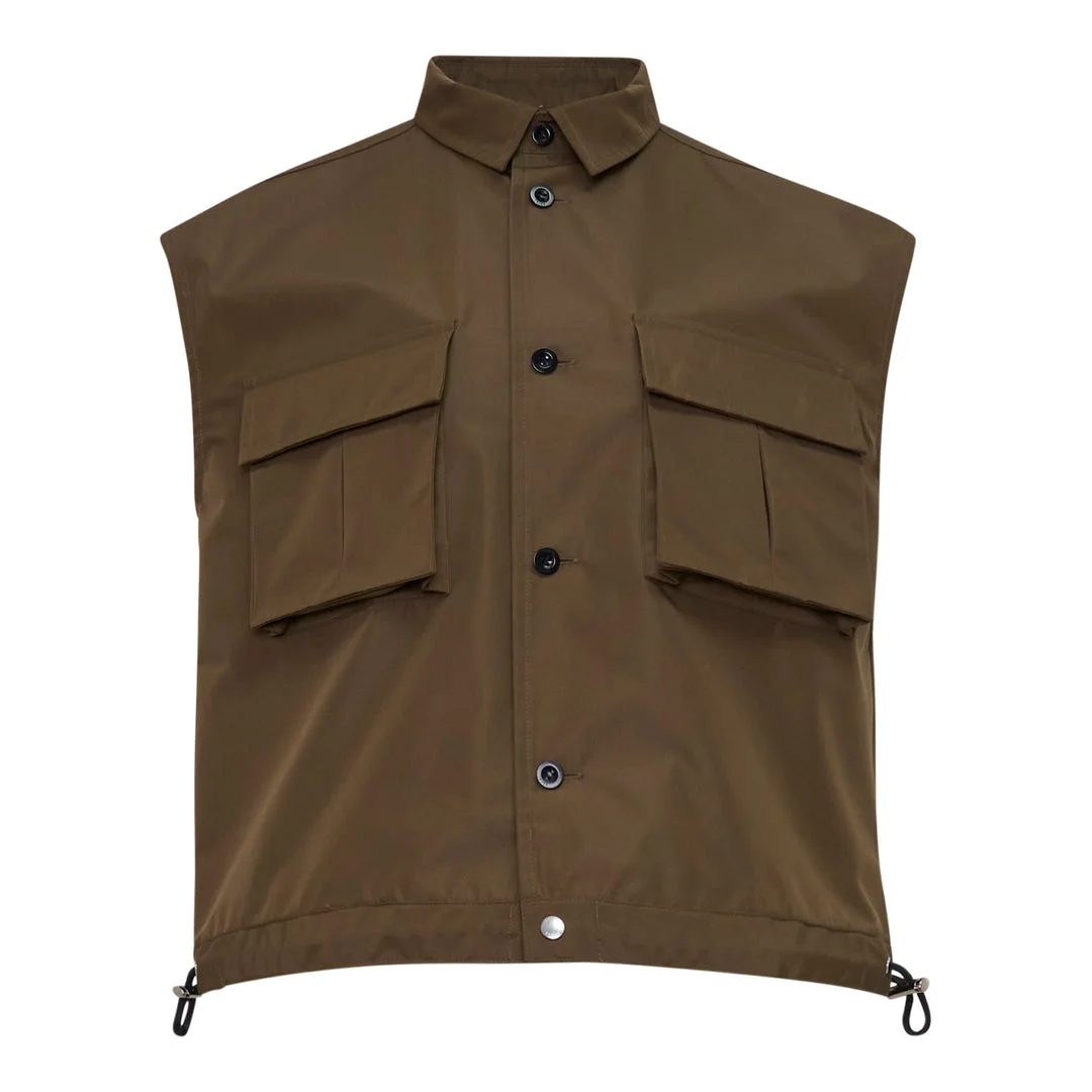 Taffeta Bonding Satin Vest - 1