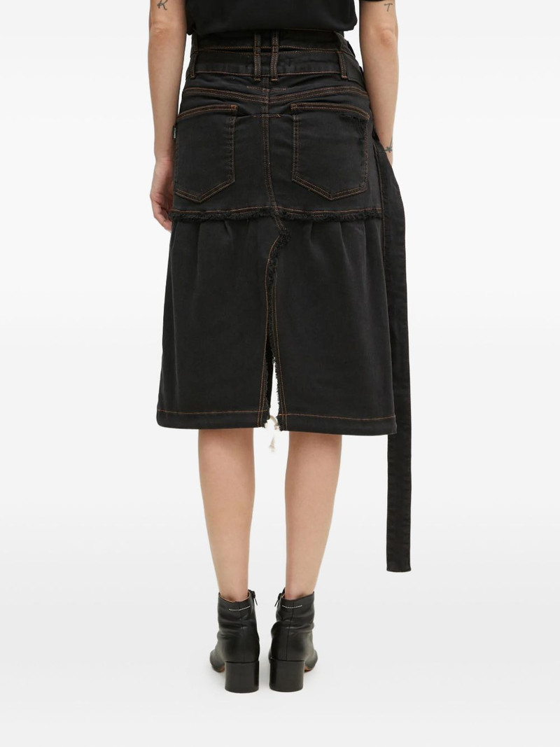 frayed split skirt 4